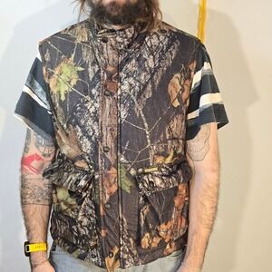 Remington XL Hunting Vest Realtree Camo Insulated Snap Zip M Tag Pockets Outdoor